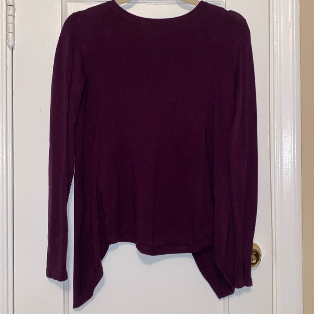 Francesca’s Dark purple sweater with open back